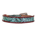 HATB04 - Turquoise Antique Floral Hat Band - Double J Saddlery