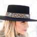 HATB05A - Leopard Suede Concho Hat Band - Double J Saddlery