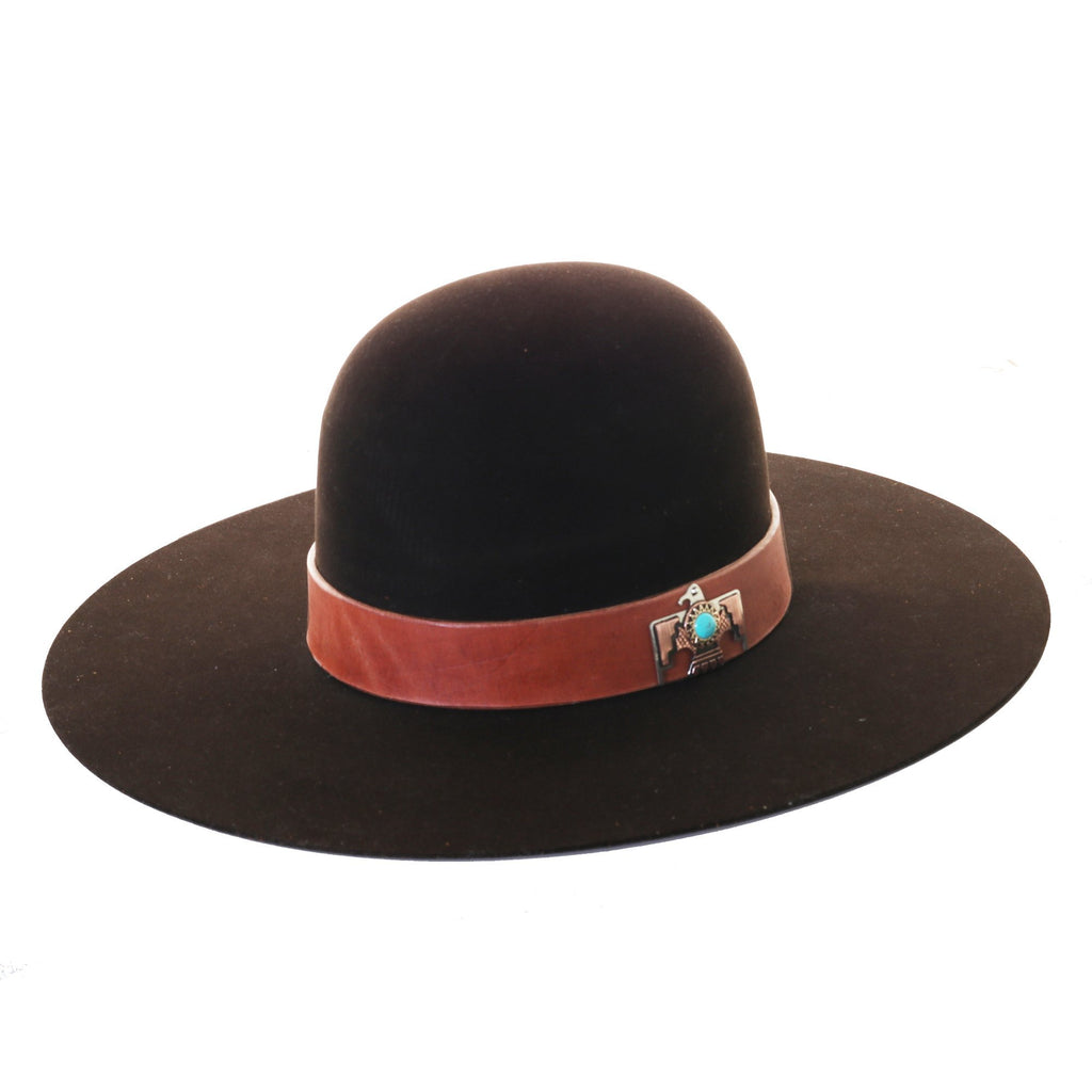 HATB30 - Harness Leather Concho Hat Band - Double J Saddlery