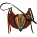 HMH16 - Tooled Cacti and Painted Half Moon Hobo Bag - Double J Saddlery
