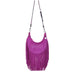 HMH21A - Pink Suede Hobo Bag - Double J Saddlery