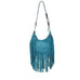 HMH22 - Turquoise Suede Hobo Bag - Double J Saddlery