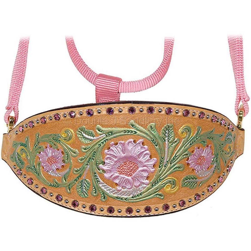 HNH08 - Hand-Tooled and Painted Halter - Double J Saddlery