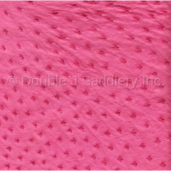 Hot Pink Ostrich Leather - SL1439 - Double J Saddlery