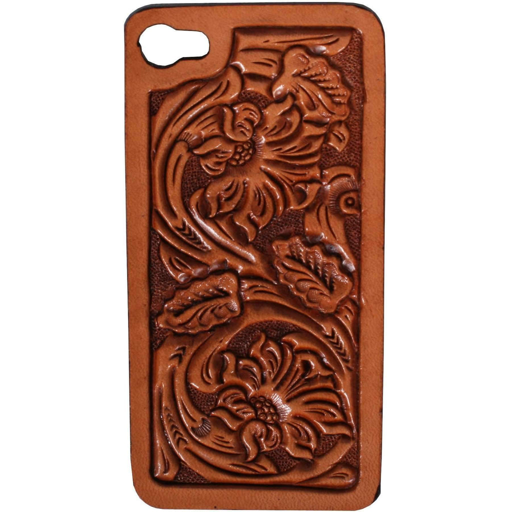 HPC19 - Floral Tooled iPhone Case - Double J Saddlery