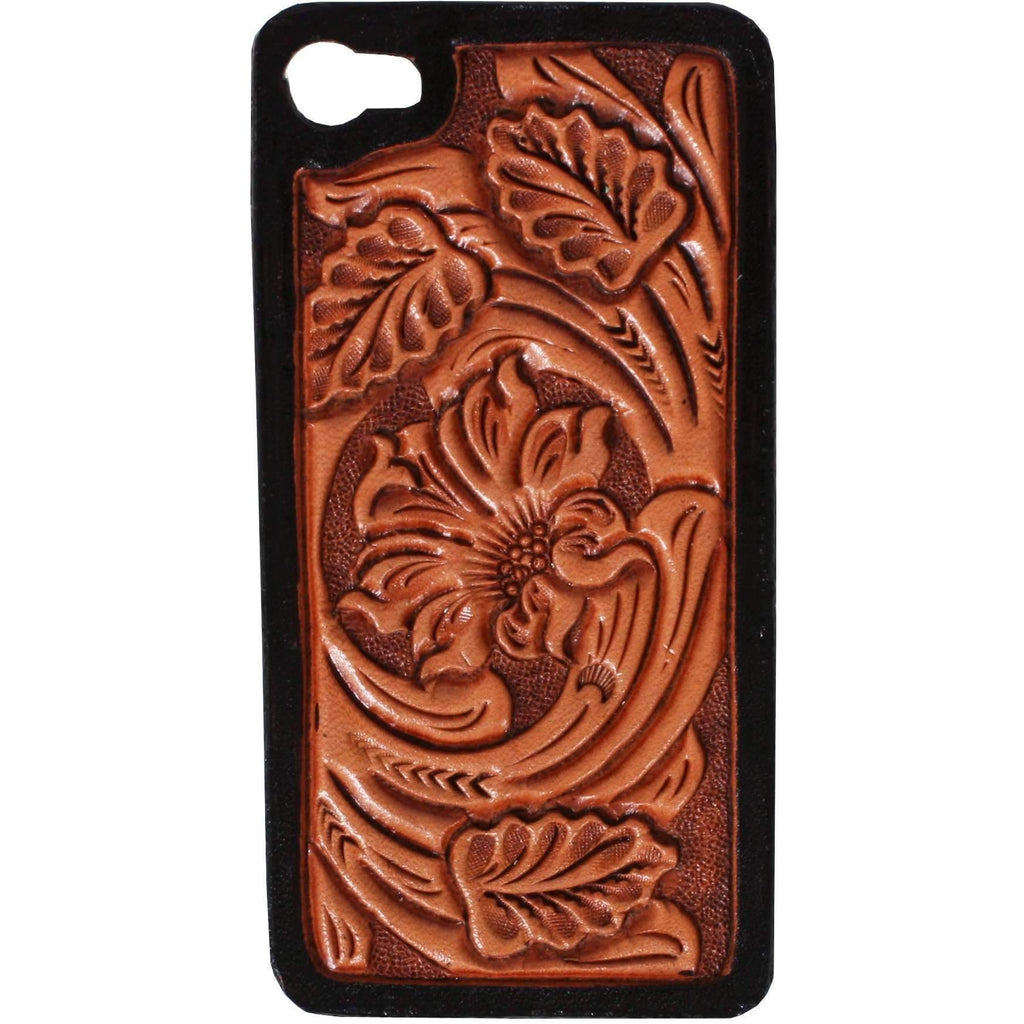 HPC30 - Floral Tooled iPhone Case - Double J Saddlery