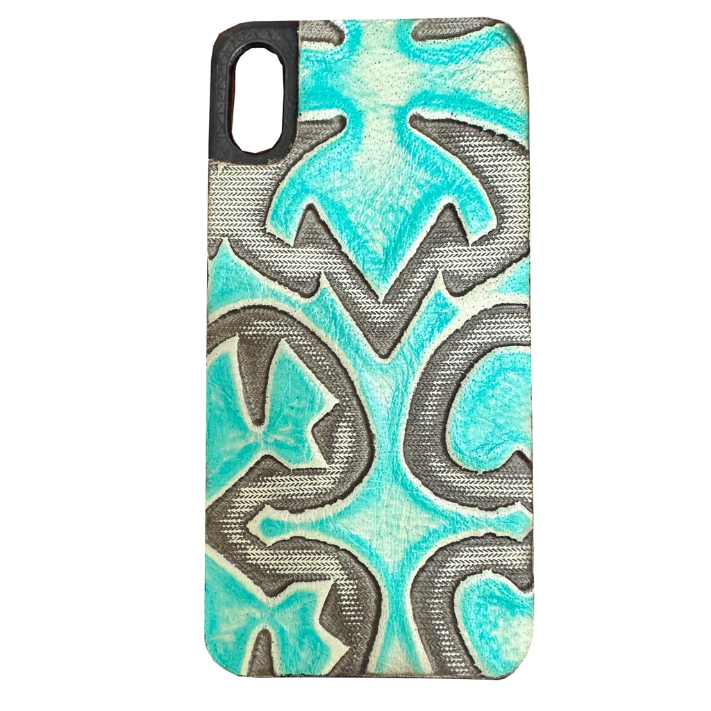 HPC62 - Laredo Turquoise iPhone Case - Double J Saddlery