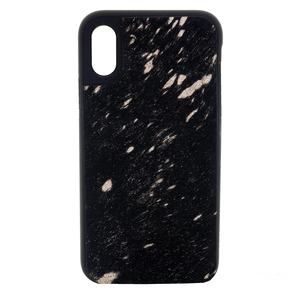 HPC70 - Acid Wash Black and Gold Hair iPhone Case - Double J Saddlery