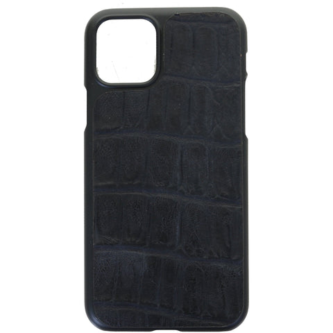 HPC85 - Black Knife Tail Gator Print iPhone Case - Double J Saddlery
