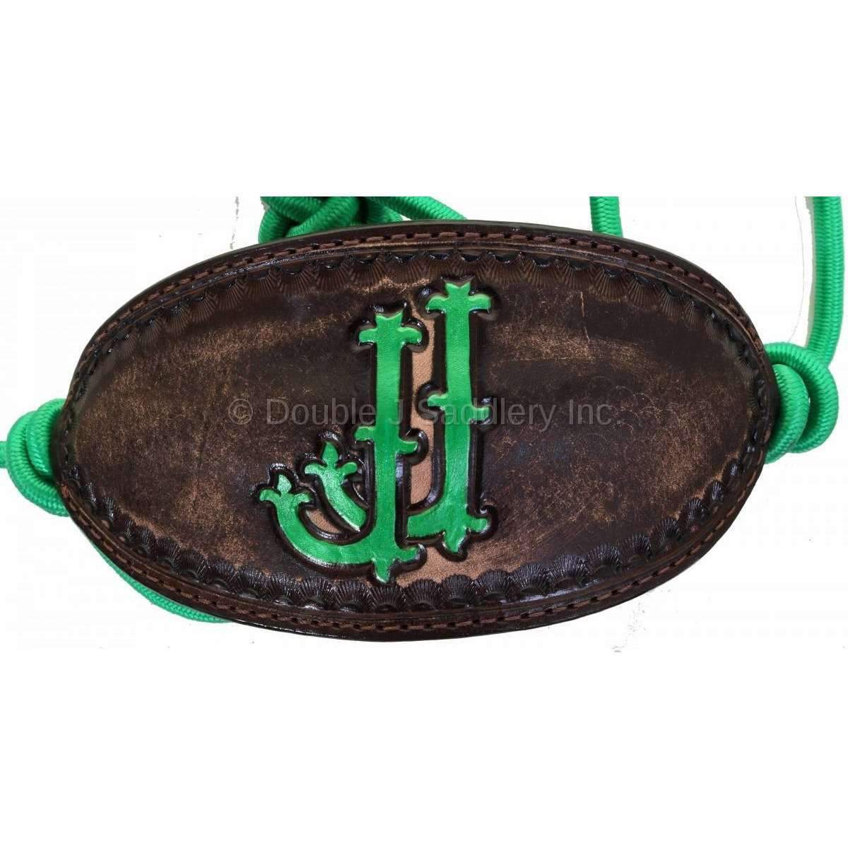 HRH44 - Brown Vintage Rope Halter - Double J Saddlery