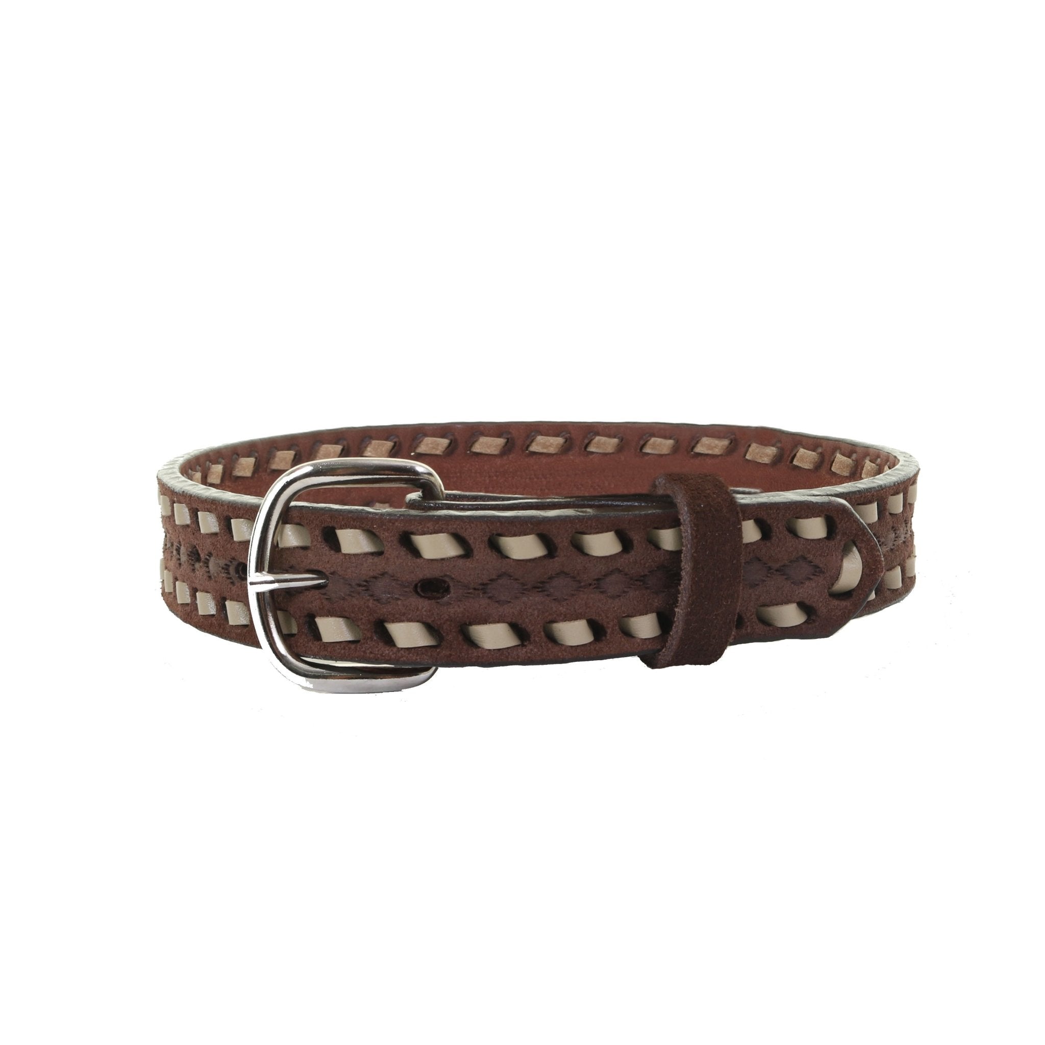 KB30 - Brown Rough Out Kids Belt - Double J Saddlery