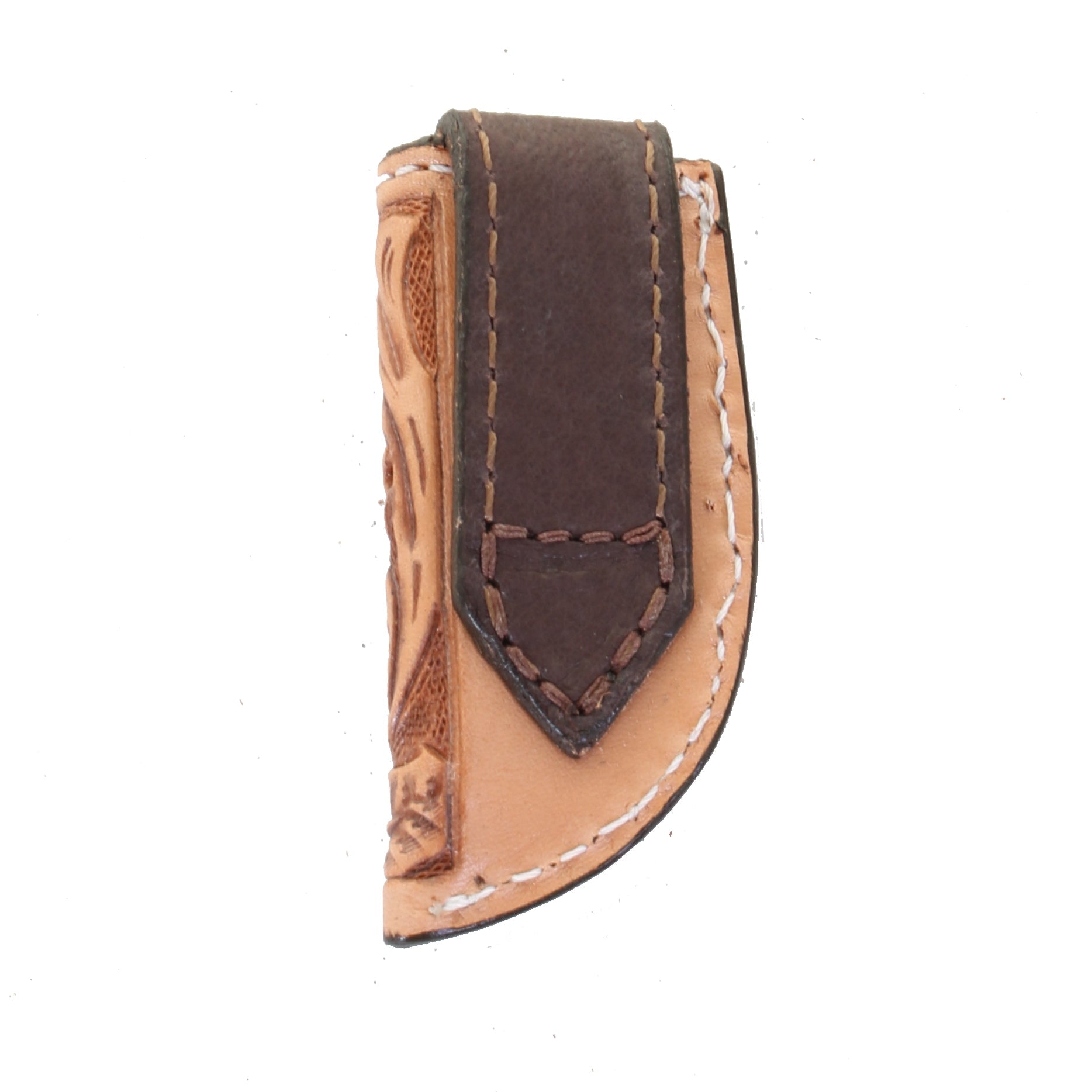 KS12A - Hand-Tooled Knife Scabbard - Double J Saddlery