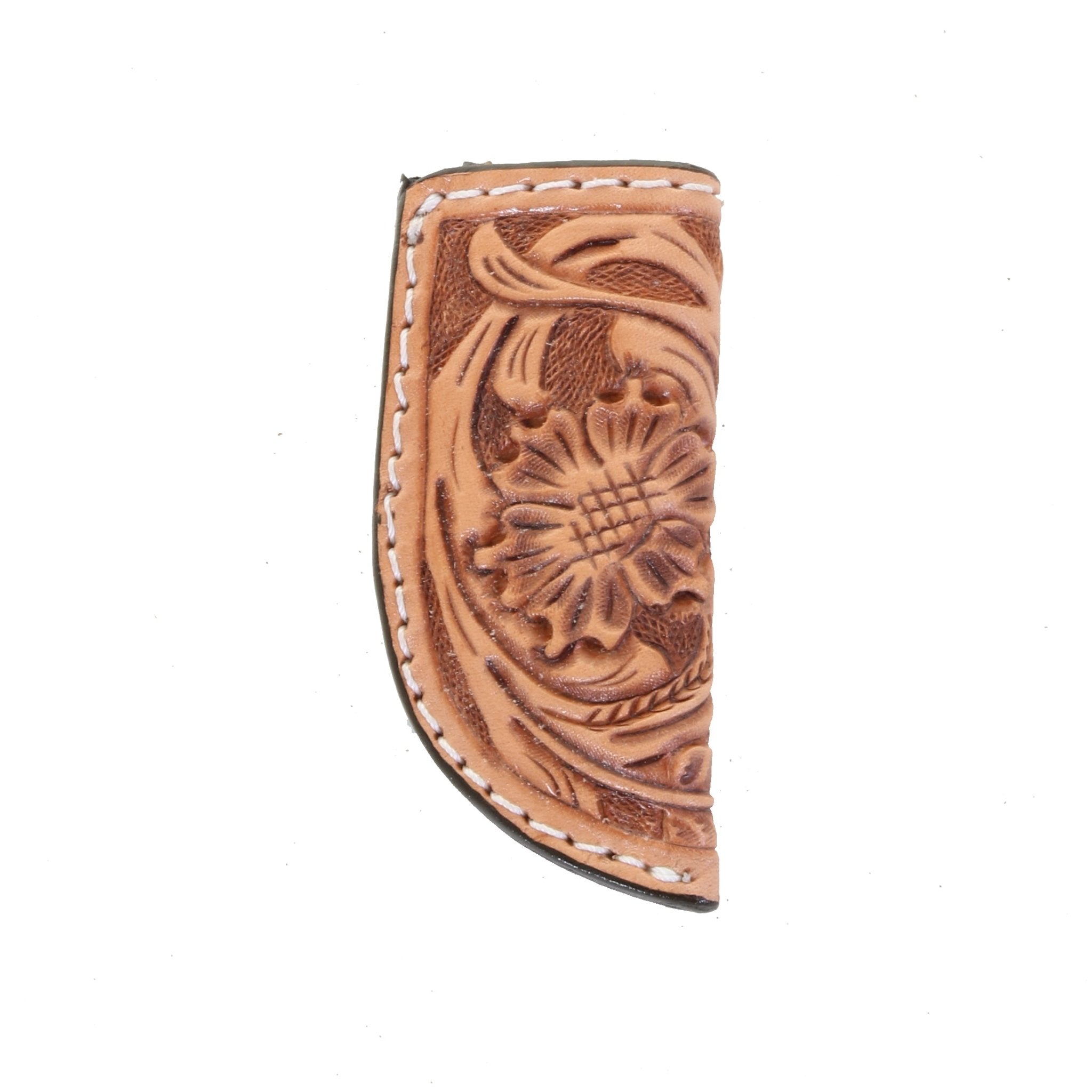 KS12A - Hand-Tooled Knife Scabbard - Double J Saddlery