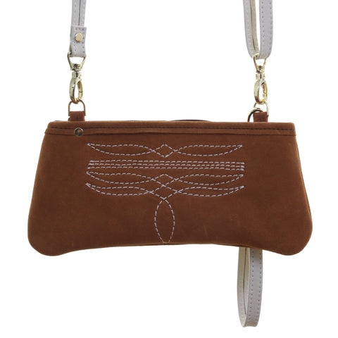 LC104 - Toast Suede Little Clutch - Double J Saddlery