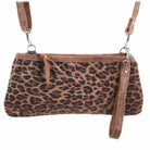 LC65 - Cheetah Tan Suede Print Little Clutch - Double J Saddlery