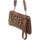 LC65 - Cheetah Tan Suede Print Little Clutch - Double J Saddlery