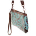 LC81 - Turquoise/Brown Laredo Little Clutch - Double J Saddlery