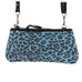 LC83 - Turquoise Suede Cheetah Print Little Clutch - Double J Saddlery