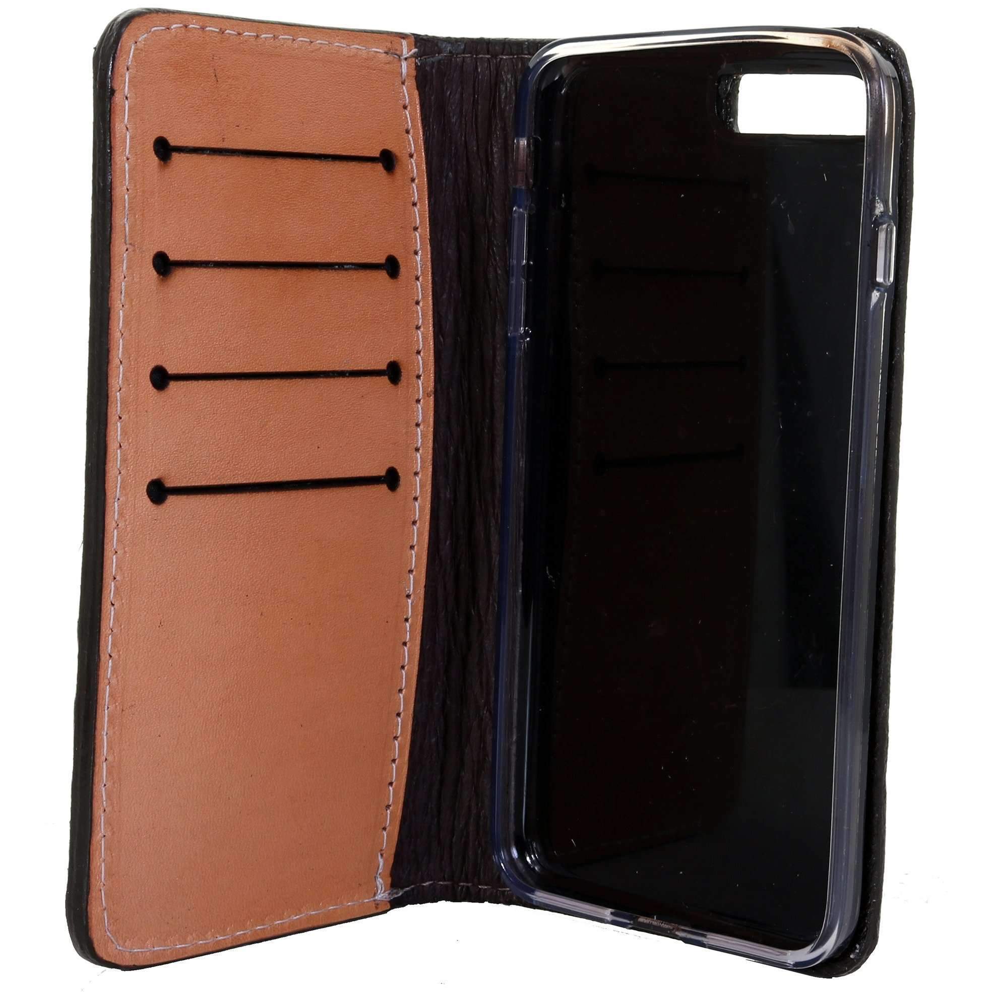 LCPW01 - Natural Leather Tooled Cell Phone Wallet LCPW01 - Natural Leather Tooled Cell Phone Wallet