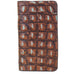 LCPW02 - Rustic Patina Croco Print Cell Phone Wallet - Double J Saddlery