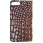 LCPW02 - Rustic Patina Croco Print Cell Phone Wallet - Double J Saddlery