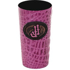 LEATHERWRAP01 - Pink Gator Print Leather Wrap - *EXCLUSIVE PLAQUE OPTIONS - Double J Saddlery