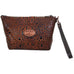LMP01 - Autumn Crocodile Print Large Makeup Pouch - Double J Saddlery