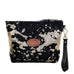 LMP15 - Acid Wash Black and Gold Hair Large Makeup Pouch - Double J Saddlery