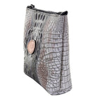 LMP22 - Zebra Crocodile Print Large Makeup Pouch - Double J Saddlery