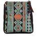 LMPG03 - Navajo Turquoise and Brown Large Makeup Pouch - Double J Saddlery