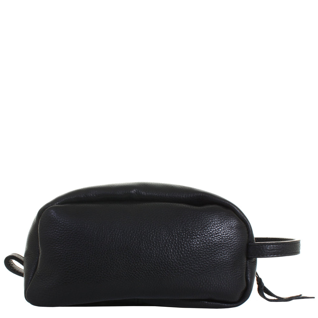 LSK31 - Black Chap Leather Shaving Bag - Double J Saddlery