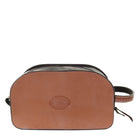 LSK60B - Natural Leather Tooled Shaving Bag - Double J Saddlery