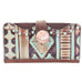 LW201 - Navajo Turquoise and Brown Ladies Wallet - Double J Saddlery