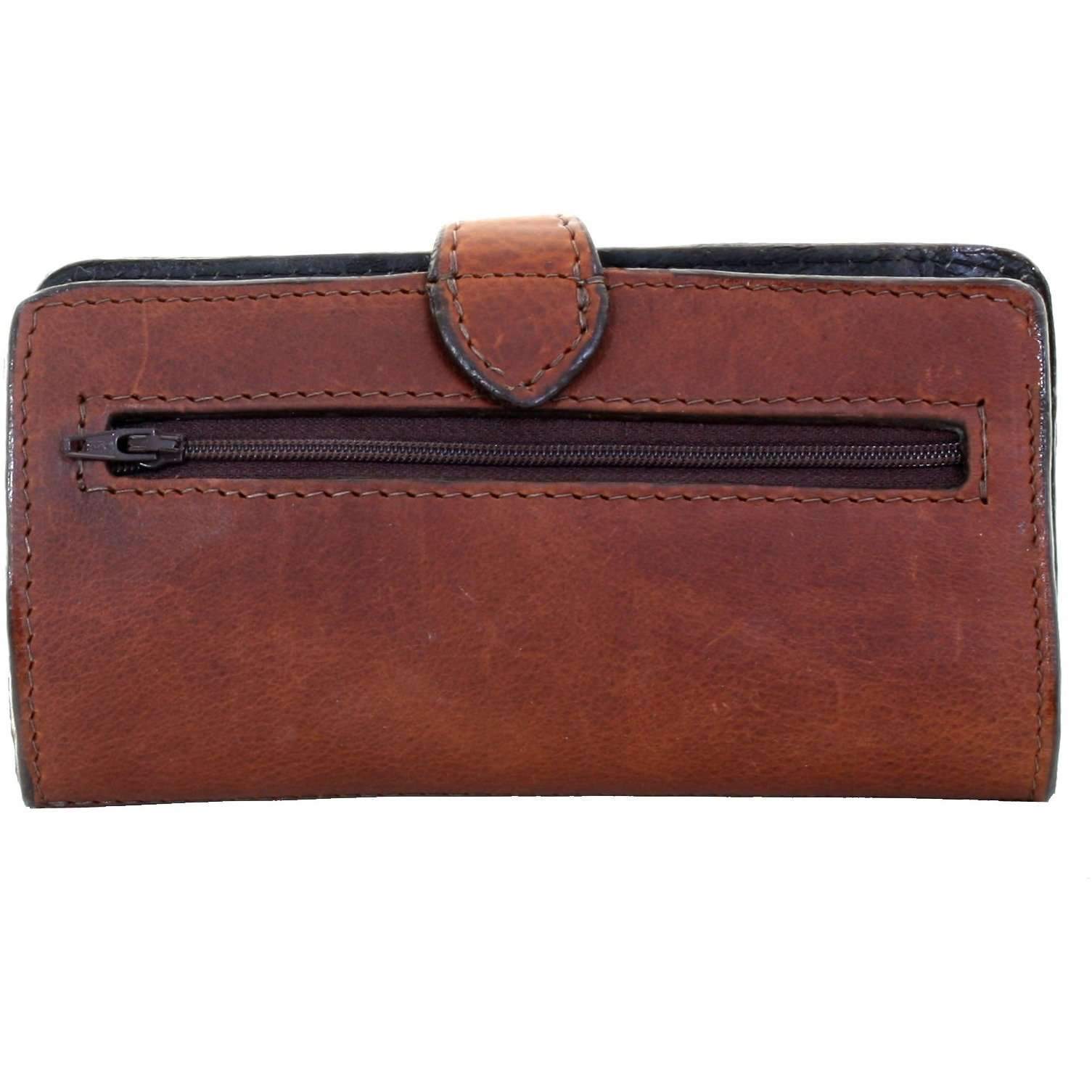 LW210 - Brandy Pull-Up Leather Ladies Wallet - Double J Saddlery