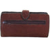 LW224 - Brown Vintage Feather Tooled Ladies Wallet - Double J Saddlery