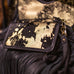 LZW12 - Acid Wash Black and Gold Hair Ladies Zipper Wallet - Double J Saddlery