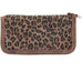 LZW24 - Cheetah Tan Suede Print Ladies Zipper Wallet - Double J Saddlery