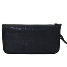 LZW42 - Black Knife Tail Ladies Zipper Wallet - Double J Saddlery