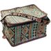 MB25 - Navajo Turquoise and Brown Makeup Tote - Double J Saddlery