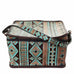 MB25 - Navajo Turquoise and Brown Makeup Tote - Double J Saddlery