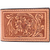 MC03 - Natural Leather Hand-Tooled Money Clip - Double J Saddlery