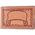 MC107 - Natural Leather Custom Money Clip - Double J Saddlery