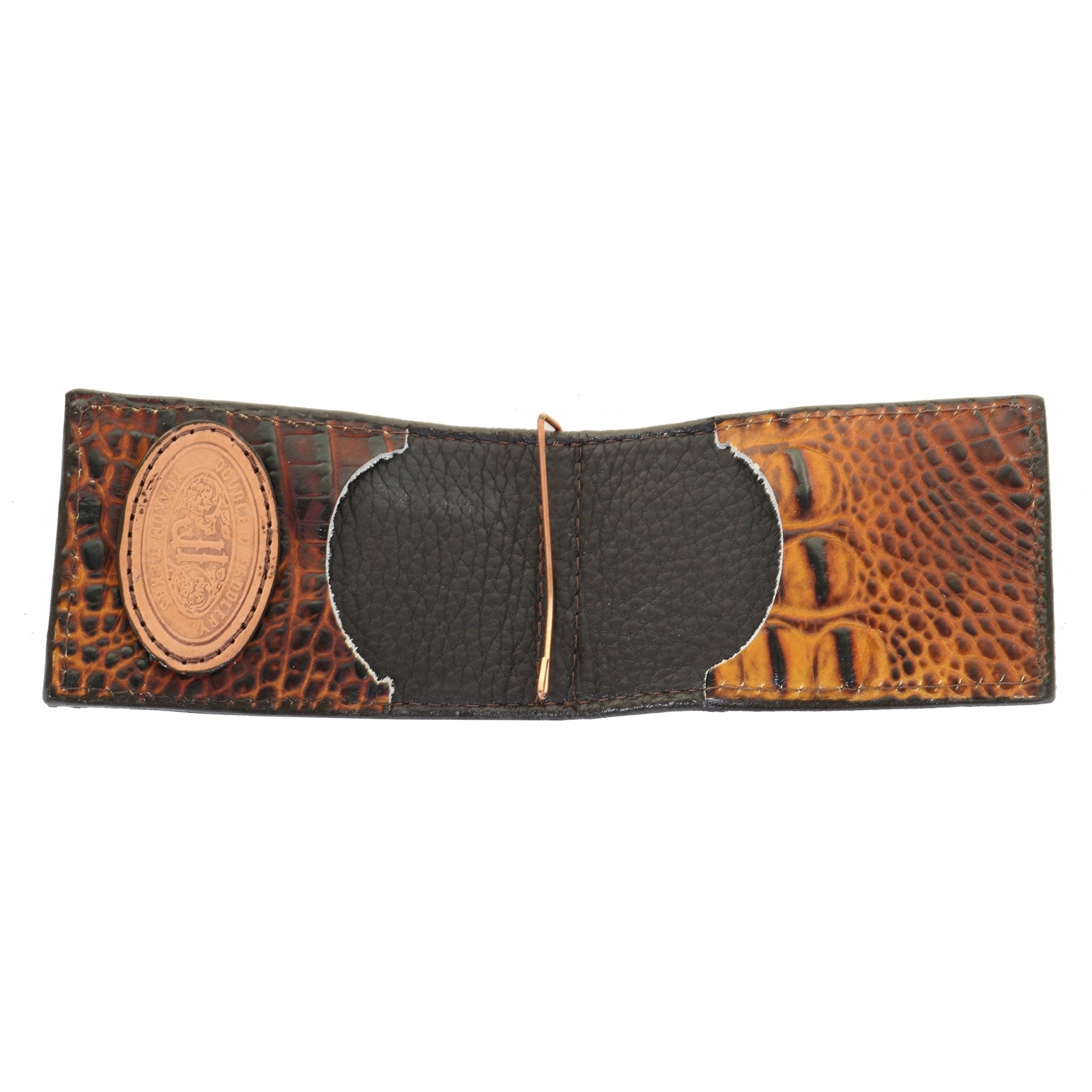 MC172- American Butternut Croco Money Clip - Double J Saddlery