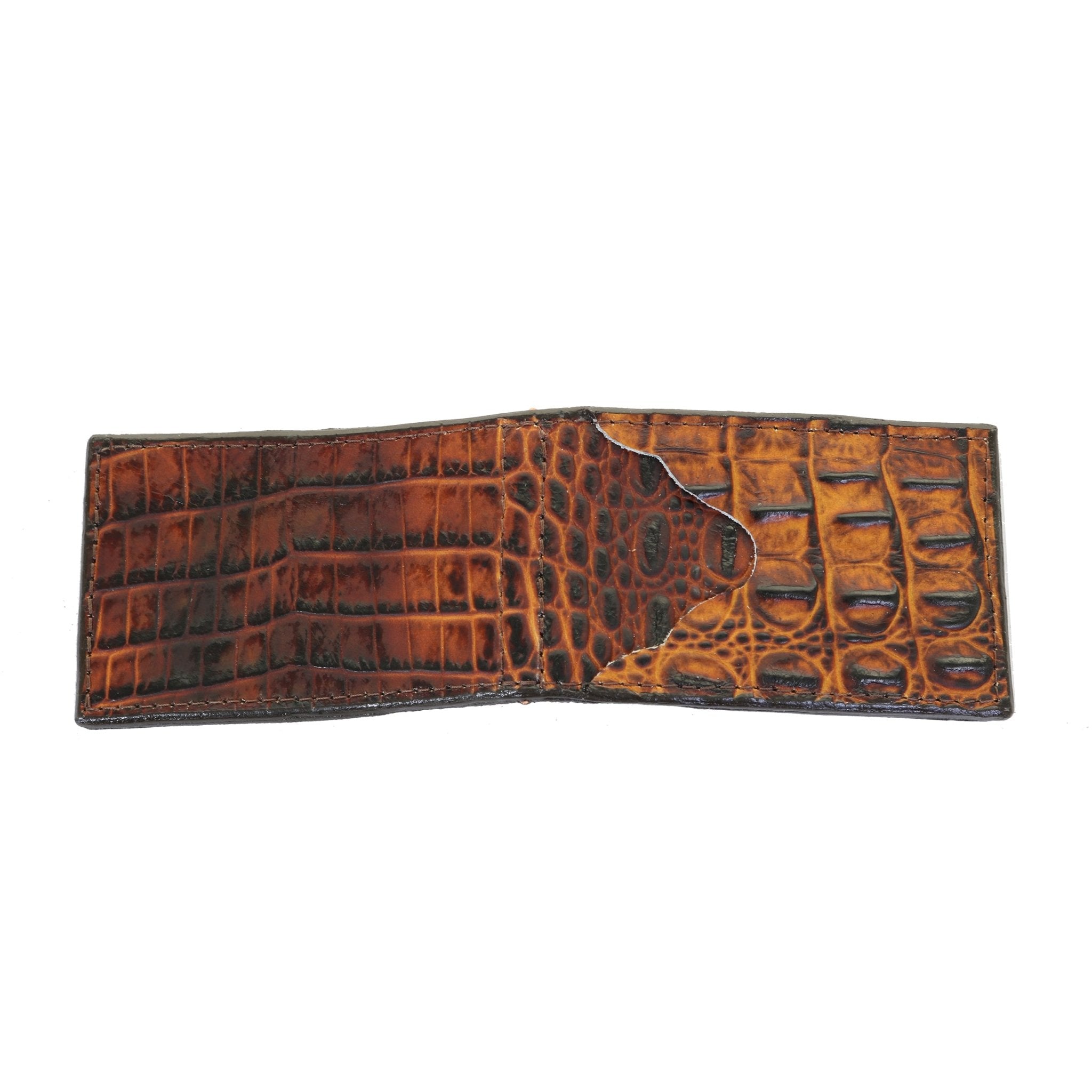 MC172- American Butternut Croco Money Clip - Double J Saddlery