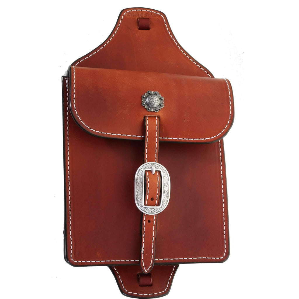 MEDBAG02 - Chestnut Leather Medicine Bag - Double J Saddlery