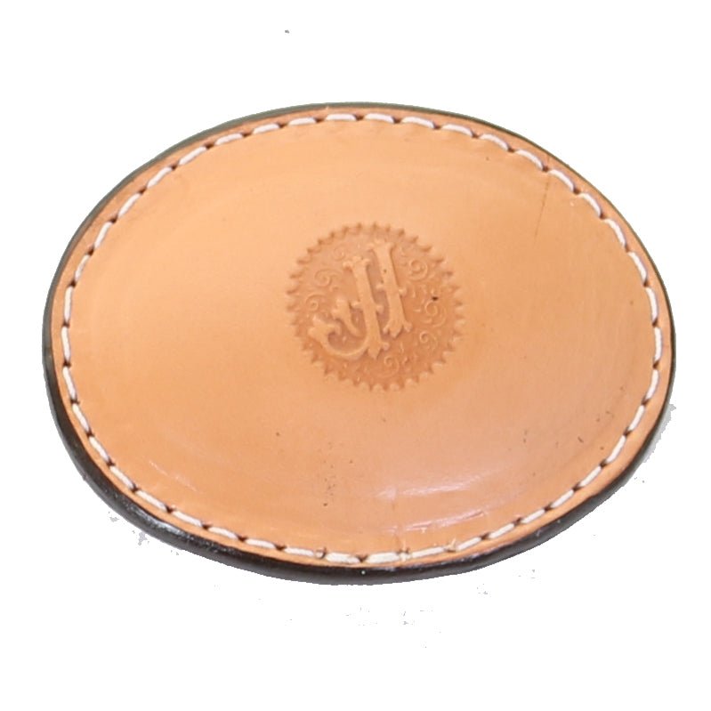 MLB08 - Natural Leather Oval Buckle - Double J Saddlery
