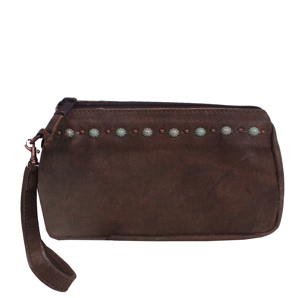 MPG59 - Brown Bomber Makeup Pouch - Double J Saddlery