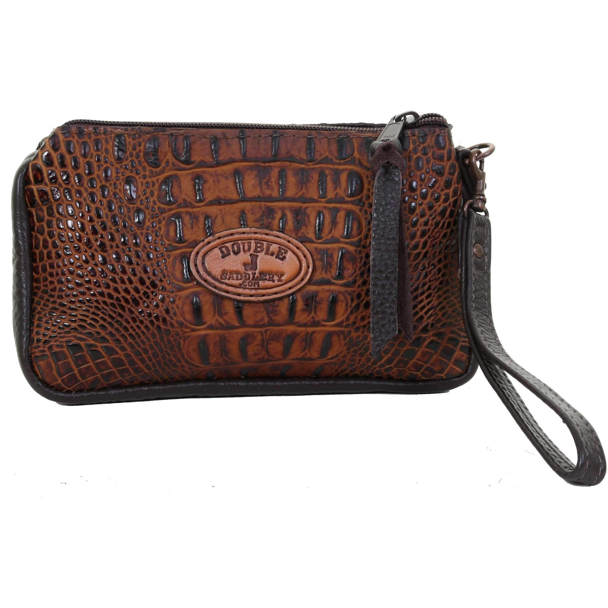 MPG95 - Autumn Crocodile Print Makeup Pouch - Double J Saddlery