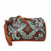 MPG97 - Turquoise/Brown Laredo Makeup Pouch - Double J Saddlery