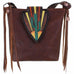 MST35 - Brandy Pull-Up Messenger Tote w/Tooled Cacti Design - Double J Saddlery